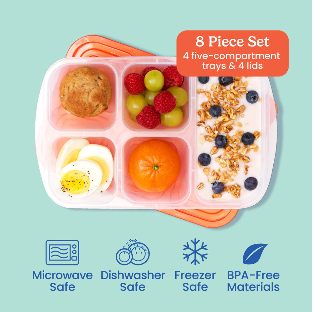 Bentgo Easyboxes 5-Compartment Food Containers 8-Piece Set - Image 3