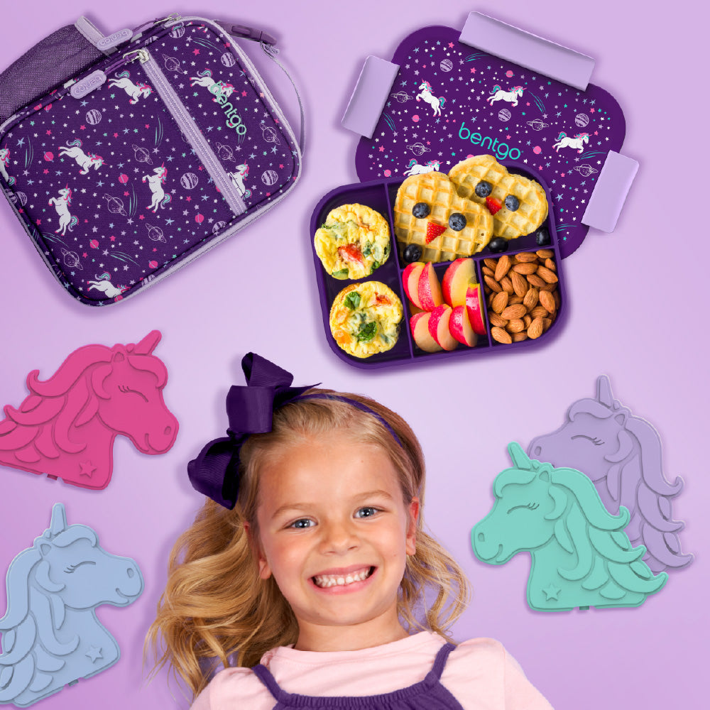 Bentgo Kids Snap & Go Lunch Box. Insulated Lunch Tote. & Ice Packs - Image 13