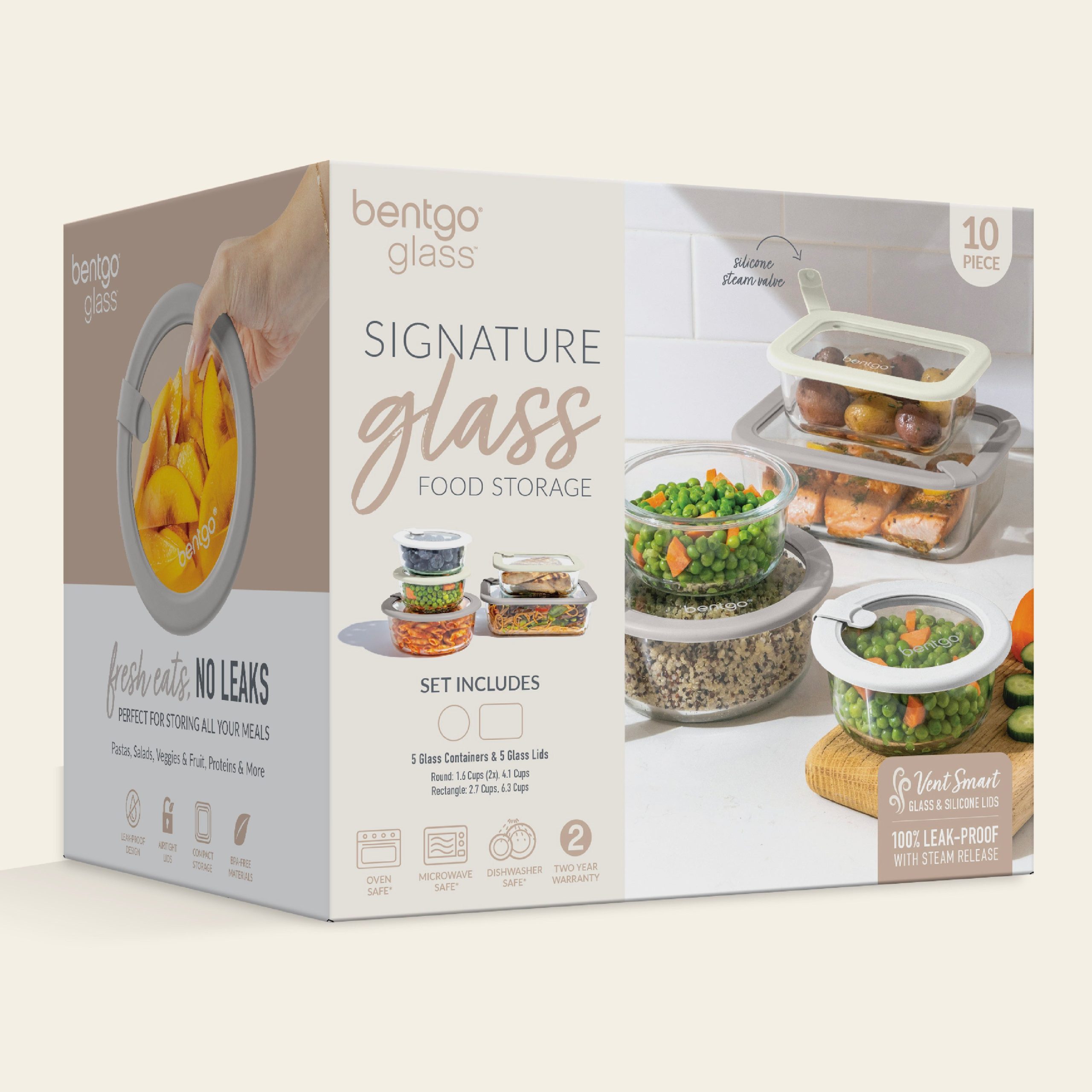 Bentgo Signature Glass Food Storage Set (10-Piece) - Image 7