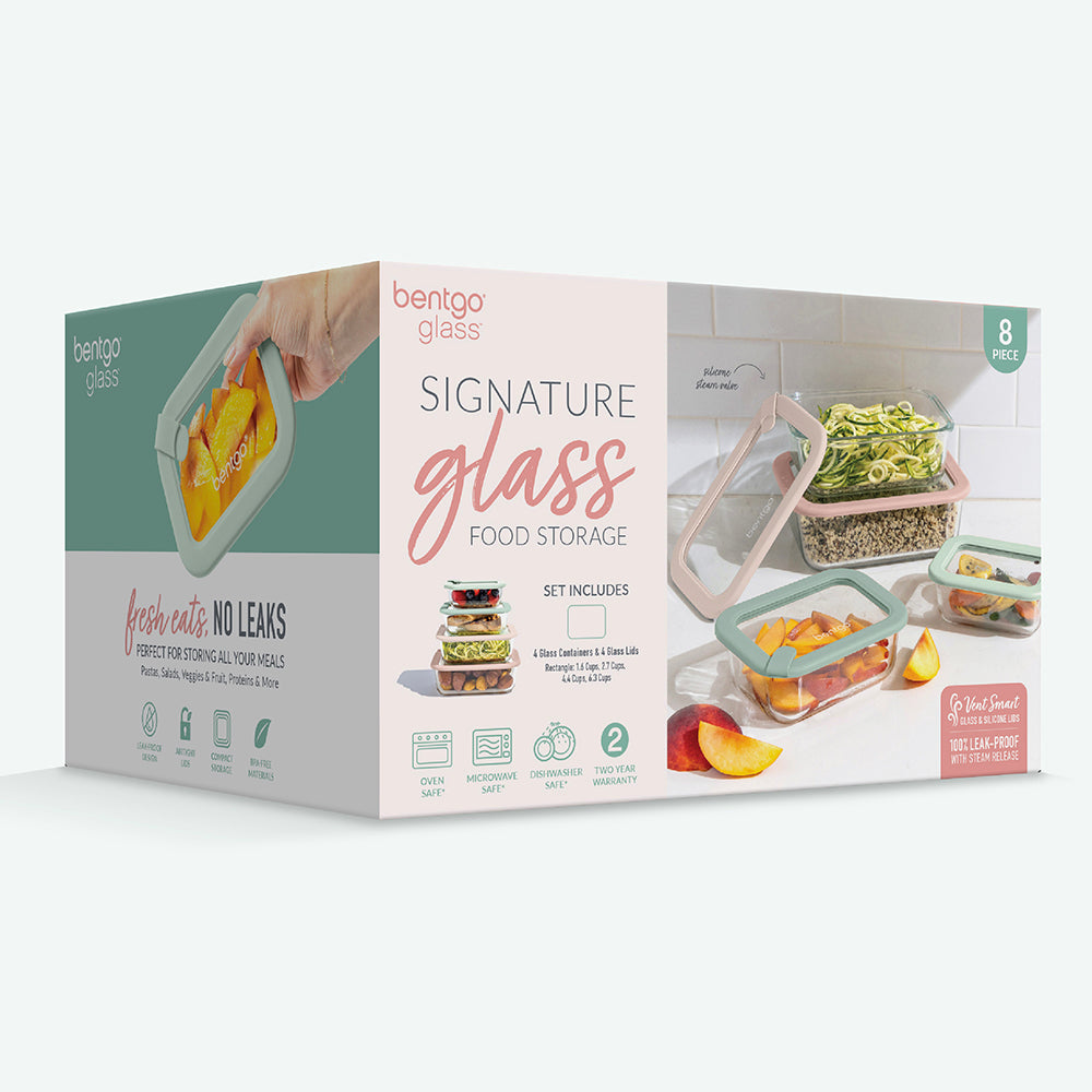 Bentgo Signature Glass Food Storage Set (8-Piece) - Image 7